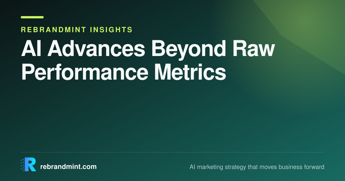 AI Advances Beyond Raw Performance Metrics